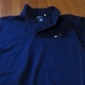Golf polo shirt with witch emblem navy color